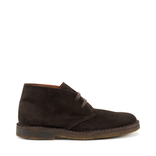 Suede desert boots with crepe sole - Frau Shoes | Official Online Shop