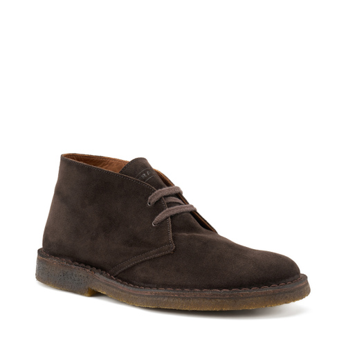 Suede desert boots with crepe sole - Frau Shoes | Official Online Shop