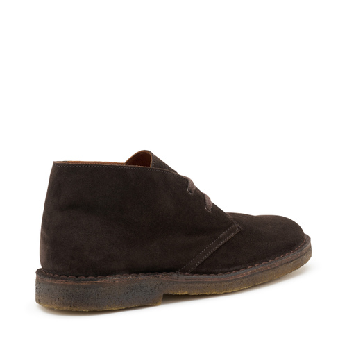 Suede desert boots with crepe sole - Frau Shoes | Official Online Shop