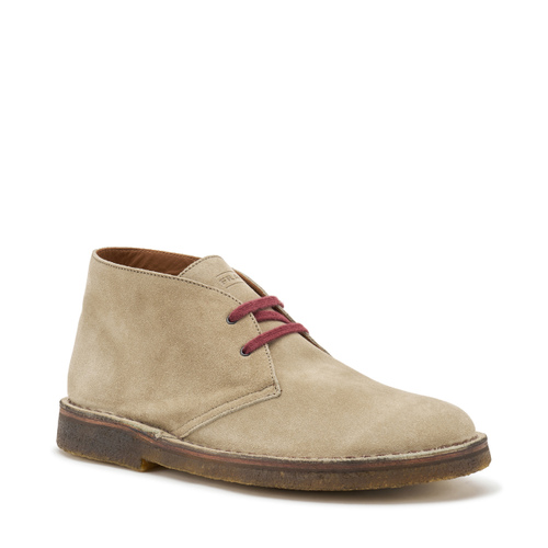 Suede desert boots with crepe sole - Frau Shoes | Official Online Shop