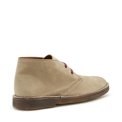 Suede desert boots with crepe sole - Frau Shoes | Official Online Shop