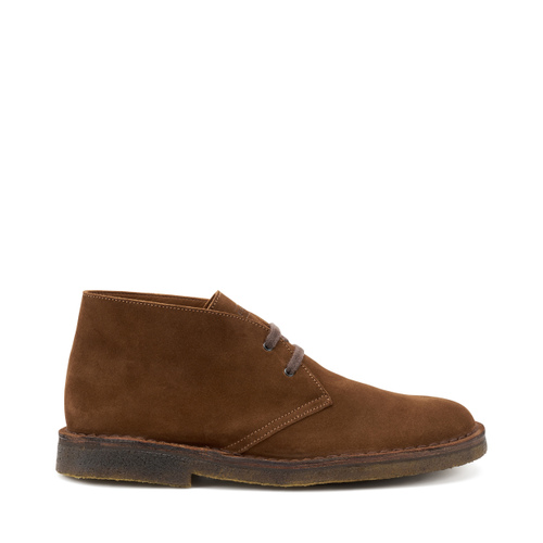 Suede desert boots with crepe sole - Frau Shoes | Official Online Shop