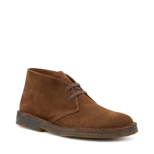 Suede desert boots with crepe sole - Frau Shoes | Official Online Shop