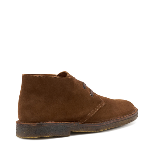 Suede desert boots with crepe sole - Frau Shoes | Official Online Shop