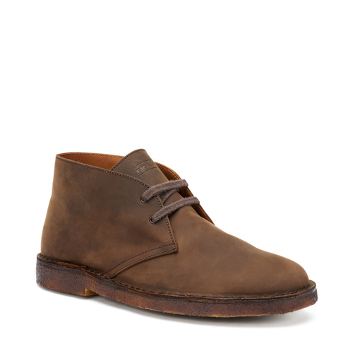 Oiled nubuck desert boots - Frau Shoes | Official Online Shop