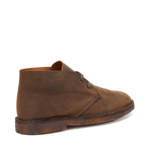 Oiled nubuck desert boots - Frau Shoes | Official Online Shop