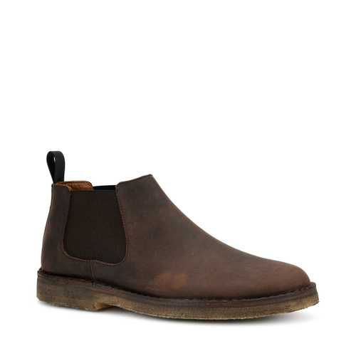 Nubuck Chelsea boots with crepe sole - Frau Shoes | Official Online Shop
