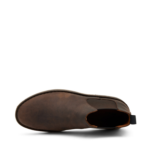 Nubuck Chelsea boots with crepe sole - Frau Shoes | Official Online Shop