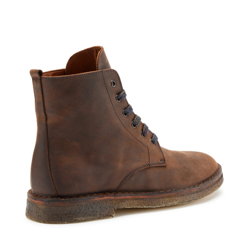 Nubuck boots with crepe sole - Frau Shoes | Official Online Shop