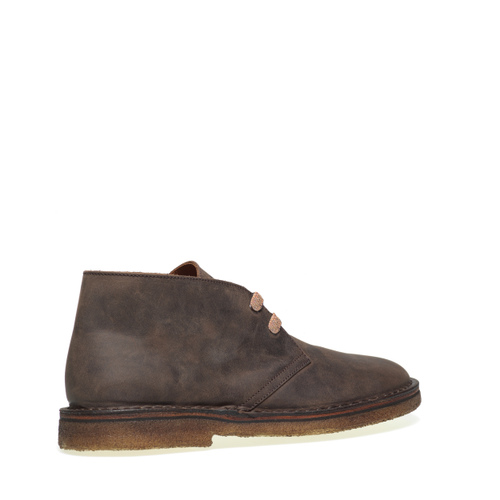 Nubuck desert boots with crepe sole - Frau Shoes | Official Online Shop