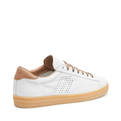 Leather sneakers with environmentally-sustainable sole - Frau Shoes | Official Online Shop