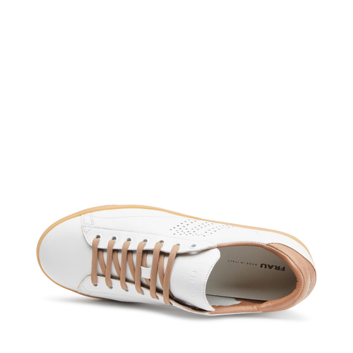 Leather sneakers with environmentally-sustainable sole - Frau Shoes | Official Online Shop