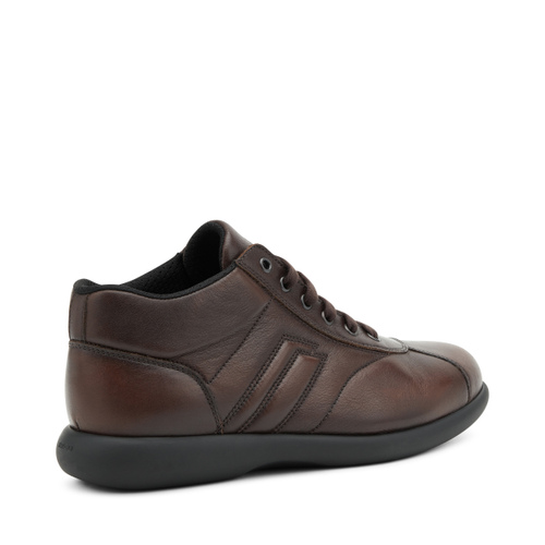 Hohe sportliche Sneaker aus Leder - Frau Shoes | Official Online Shop