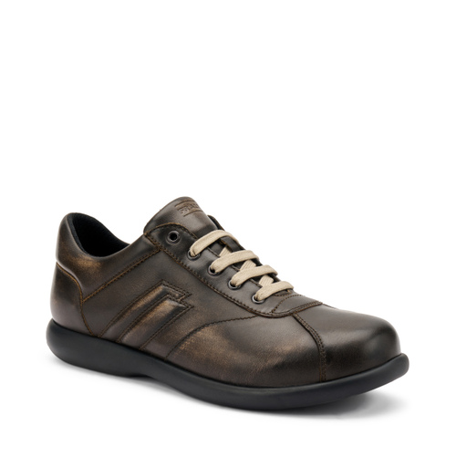 Casual distressed-effect leather sneakers - Frau Shoes | Official Online Shop