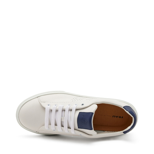 Leather sneakers with perforated logo - Frau Shoes | Official Online Shop