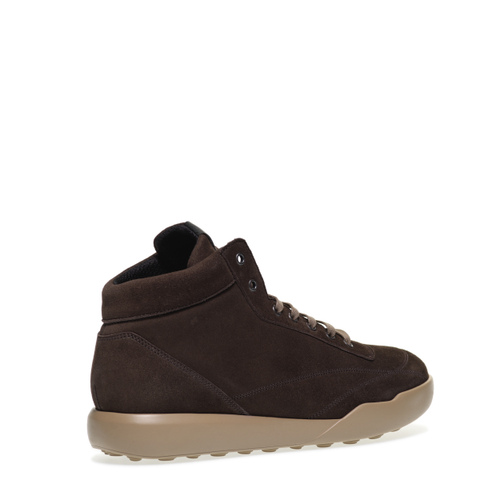 Suede high-top city sneakers - Frau Shoes | Official Online Shop