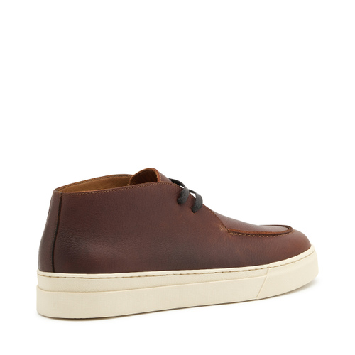 Leather desert boots with apron toe - Frau Shoes | Official Online Shop