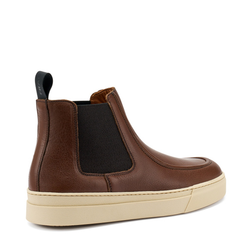 Leather Chelsea boots with apron toe - Frau Shoes | Official Online Shop