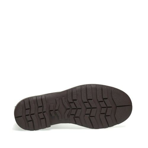 Suede combat boots with double sole - Frau Shoes | Official Online Shop