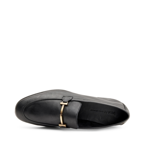Tapered leather loafers with clasp detail - Frau Shoes | Official Online Shop