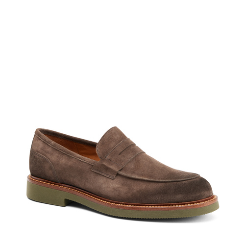 Suede loafers with contrasting sole - Frau Shoes | Official Online Shop