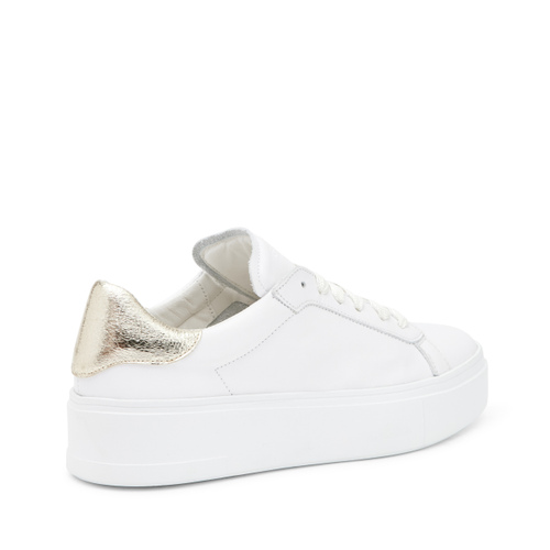 Casual leather sneakers with foiled insert - Frau Shoes | Official Online Shop