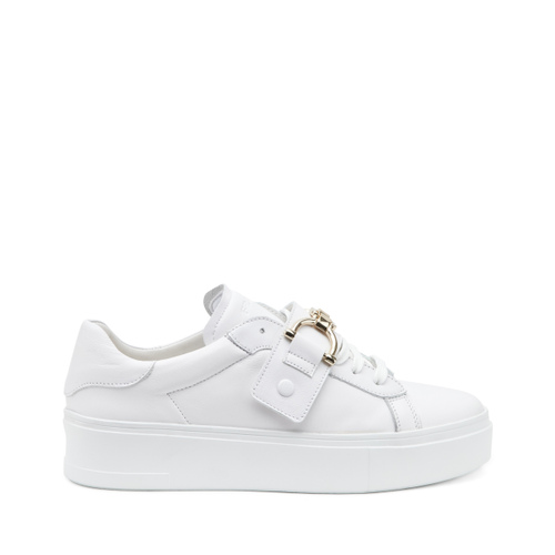 Casual leather sneakers with clasp - Frau Shoes | Official Online Shop