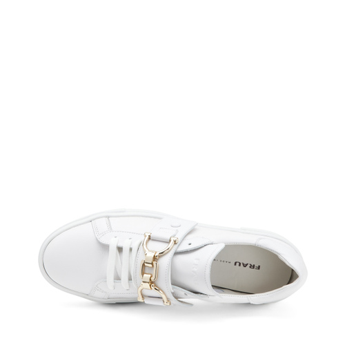 Casual leather sneakers with clasp - Frau Shoes | Official Online Shop