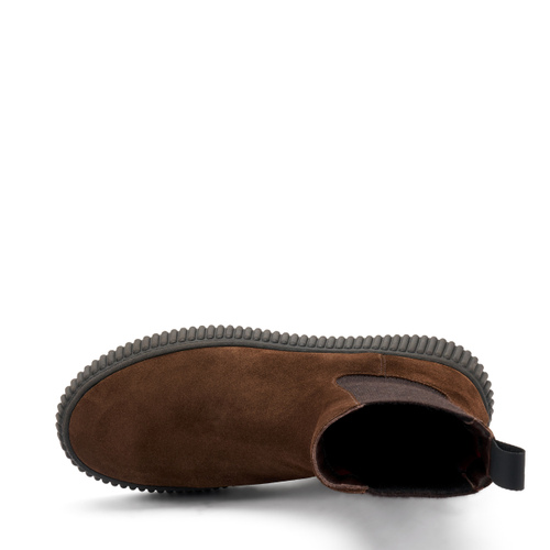 Suede Chelsea boots with grooved sole - Frau Shoes | Official Online Shop