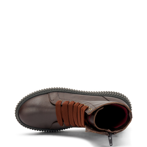 Anfibi in pelle con suola scanalata - Frau Shoes | Official Online Shop