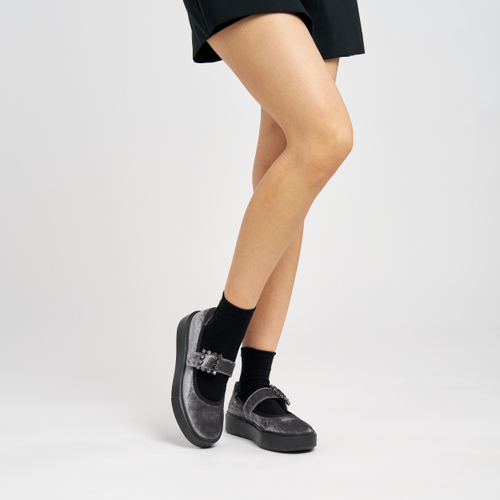 Sportliche Ballerinas aus Samt - Frau Shoes | Official Online Shop