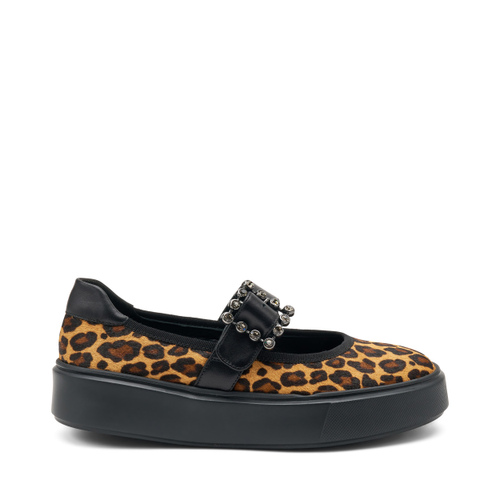 Sporty animal-print ballet flats - Frau Shoes | Official Online Shop