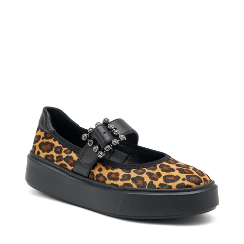 Sporty animal-print ballet flats - Frau Shoes | Official Online Shop