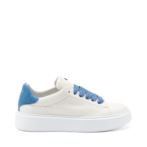 Sneaker mit Einsatz aus Denim - Frau Shoes | Official Online Shop