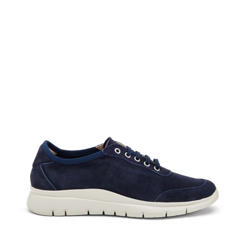 Sneaker sporty in pelle scamosciata punzonata - Frau Shoes | Official Online Shop