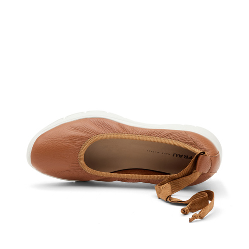Sporty leather ballet flats - Frau Shoes | Official Online Shop