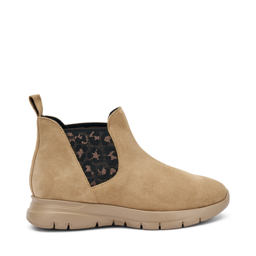 Comfort tech Chelsea boots with leo-print elastic - Frau Shoes | Official Online Shop