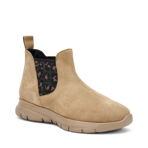 Comfort tech Chelsea boots with leo-print elastic - Frau Shoes | Official Online Shop