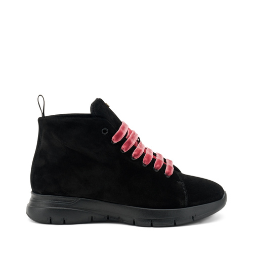 Suede ankle boots with velvet laces - Frau Shoes | Official Online Shop