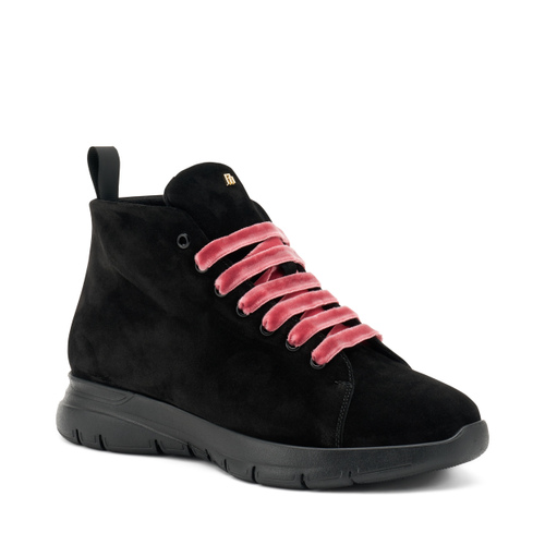Suede ankle boots with velvet laces - Frau Shoes | Official Online Shop