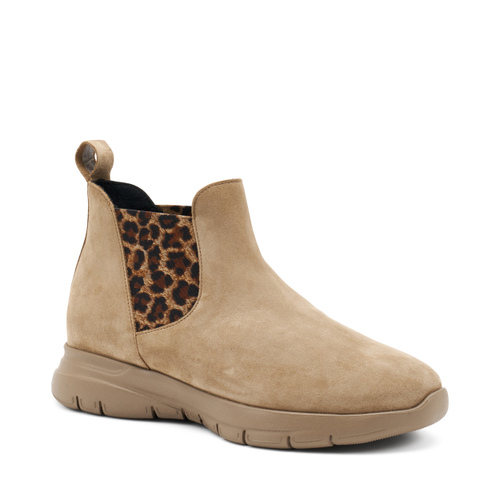 Sporty Chelsea boots with animal-print elastic - Frau Shoes | Official Online Shop