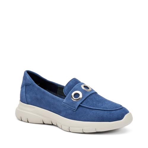 Extraleichter Slip-On aus Veloursleder mit Ösen - Frau Shoes | Official Online Shop