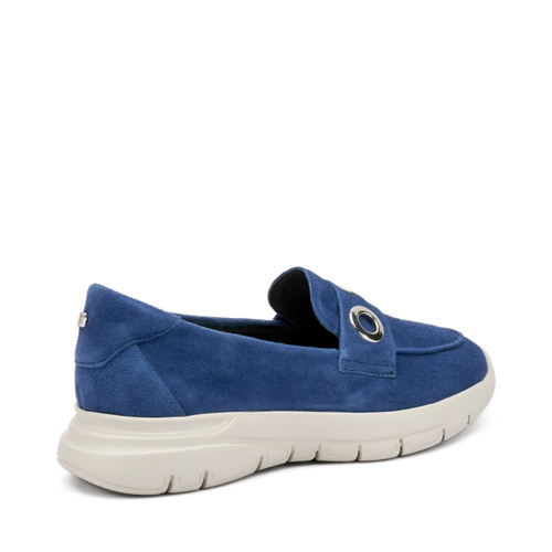 Extraleichter Slip-On aus Veloursleder mit Ösen - Frau Shoes | Official Online Shop
