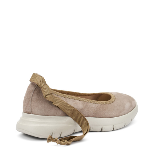 Extra leichte Ballerinas aus Veloursleder - Frau Shoes | Official Online Shop