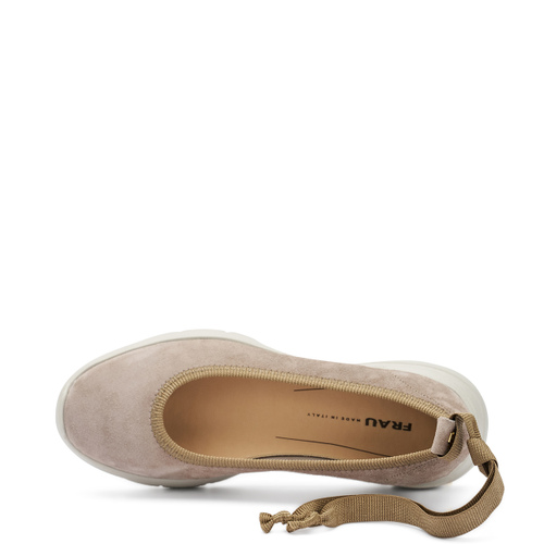 Extra leichte Ballerinas aus Veloursleder - Frau Shoes | Official Online Shop