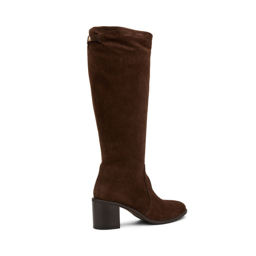 Heeled suede knee-high boots - Frau Shoes | Official Online Shop