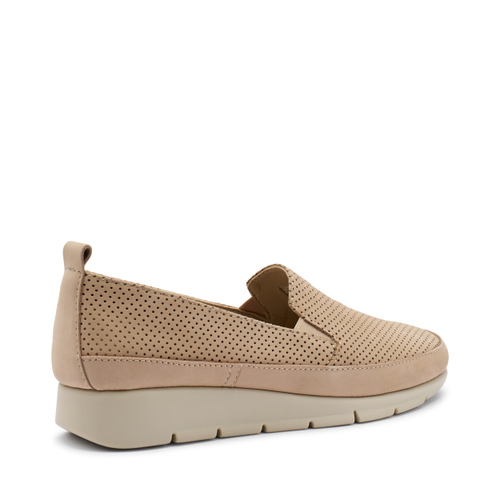ComfortTech-Slip-On aus gestanztem Nubukleder - Frau Shoes | Official Online Shop