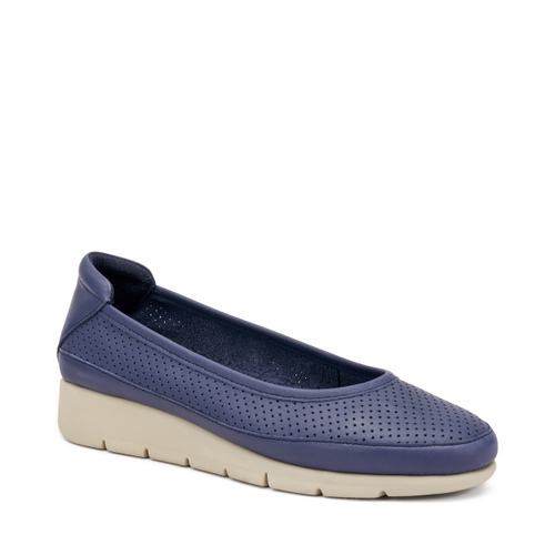 ComfortTech-Ballerinas aus gestanztem Leder - Frau Shoes | Official Online Shop
