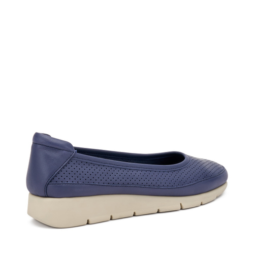 ComfortTech-Ballerinas aus gestanztem Leder - Frau Shoes | Official Online Shop