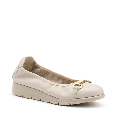 ComfortTech-Ballerinas aus Leder mit Spange - Frau Shoes | Official Online Shop